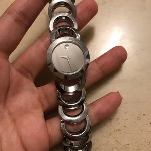 Silver Movado watch
